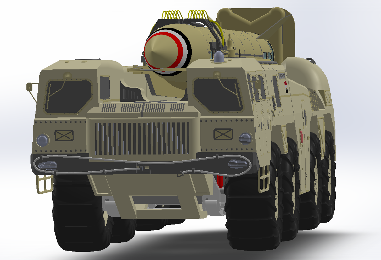 B导Dan运载车模型简易3D数模图纸 Solidworks设计